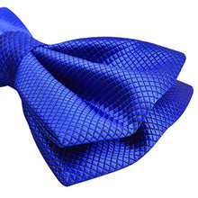 Load image into Gallery viewer, Mens Solid Color Bow ties Polyester Pre Tied Wedding Bow Tie, Silver(Size: One Size)