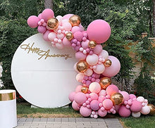 Load image into Gallery viewer, Pink Balloon Arch Garland Kit, Pink Balloons Arch Kit Decoration Party Balloon Arch With Macaron Latex Balloon (23pcs Double-Stuffed Balloons) For Girl Women Baby Shower Wedding Birthday recycled