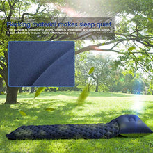 Load image into Gallery viewer, UOUNE Inflatable Sleeping Mat-Waterproof Camping Mattress,Double-Sided Color Air Pad,Portable & Folding Inflating Single Bed for Outdoor Backpacking Hiking(Blue + Green)
