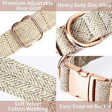 Load image into Gallery viewer, Rose Gold Dog Collar and Lead(2m) Set | Exceptionally Elegant & Adjustable | 3 Adjustable Lengths Dog Leash | Soft and Easy to Clean