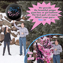 Load image into Gallery viewer, Gender Reveal Decorations, Boy or Girl Gender Reveal Balloons 36 inch with Confetti, Metallic Blue Pink Gender Reveal Balloons Arch Garland Kit for Baby Shower Gender Reveal Party Decoration