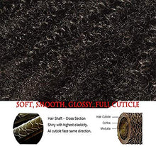 Load image into Gallery viewer, Saga Queen Brazilian Afro Kinky Curly Clip In Hair Extensions 8pcs 18clips 120g/pck Brazilian Virgin Remy Human Hair 4B4C Afro Clip Ins (1 bundle 8inch, natural black)