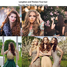 Load image into Gallery viewer, Human Hair Extensions Clip in Extensions Real Human Hair 3 Pieces Short Hair Wefts (18" 60g, 18/613 Ash Highlights Bleach Blonde Hair Extensions)