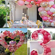 Load image into Gallery viewer, Pink Balloon Arch Garland Kit,118 PCS Balloon Decoration Set with Rose Pink Latex Balloons, Balloon Chain, Tying Tool, Party Balloons for Baby Shower Wedding Birthday Party