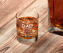 Load image into Gallery viewer, Funny Birthday Gifts for Dad from Daughter Son Kids, Dad No Matter What/Ugly Children Whiskey Glass Gift for Men Set, Novelty Father's Day Present Idea for Father, Bourbon Scotch Glass Gift