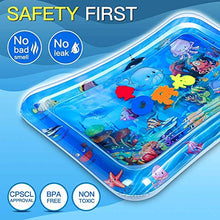 Load image into Gallery viewer, Wendergo Tummy Time Water Mat Inflatable Play Mat Perfect Sensory Toys for Baby Early Development Activity Centers Infants & Toddlers 3 6 9 Months Newborn Girls Boys