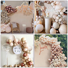 Load image into Gallery viewer, Thinbal Nude Balloon Arch Garland Kit, 99pcs Beige Balloons Decorations Apricot Double-Stuffed Latex Pastel Balloon Arch & Rose Gold Metallic Balloons for Wedding Baby Shower Bridal Birthday Party
