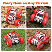 Load image into Gallery viewer, Remote Control Cars, 360° Flip Fun Stunt 15KM/H Fast RC Car Kids with Cool LED, Waterproof Monster Truck 2.4GHz 4WD Indoor Outdoor Toddler Toy Gift for Boys Girls Age 3-12, 2 Rechargeable Battery