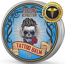 Load image into Gallery viewer, Viking Revolution Tattoo Aftercare Balm (58g) for Before, During & After Tattoo – Natural Tattoo Cream – Moisturizing Lotion to Promote Skin Healing – Tattoo balm