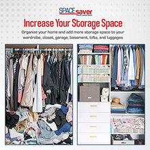 Load image into Gallery viewer, Spacesaver Premium Vacuum Storage Bags. 80% More Storage. Hand-Pump for Travel. Vacuum Sealer Bag with Double-Zip Seal and Triple Seal Turbo-Valve for Max Space Saving in a storage bag (Jumbo 6 Pack)