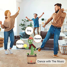 Load image into Gallery viewer, seOSTO Singing Dancing Cactus Repeat What You Say, Talking Cactus Toy Plush for Home Decoration, Children Playing, 1PC