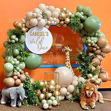 Load image into Gallery viewer, WINAROI Green Balloon Arch Garland Kit,108pcs Green Balloons ,Gold Balloons Coffee Balloons and Ivory White Balloons for Birthday Party, Baby Showers,Graduation Ceremony and Wedding