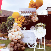Load image into Gallery viewer, Captank Double Stuffed Yellow Blush Coffee Brown Balloon Arch Kit Nude Apricot Balloon Garland Reddish Brown Mustard Yellow Balloons For Birthday Anniversary Garden Dinner Bachelorette Decorations