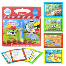 Load image into Gallery viewer, Magic Water Drawing Books Coloring Books Doodle & Magic Pen Painting Drawing Board Children DIY Painting Toys Birthday Gifts