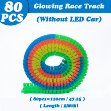 Load image into Gallery viewer, Magical Glowing Race Track DIY Universal Accessories Ramp Turn Road Bridge Crossroads Rail Car Toy Racing Tracks Kids Gifts