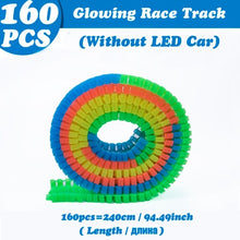 Load image into Gallery viewer, Magical Glowing Race Track DIY Universal Accessories Ramp Turn Road Bridge Crossroads Rail Car Toy Racing Tracks Kids Gifts