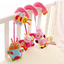 Load image into Gallery viewer, Baby Toys for Children 0-12 Months Plush Rattle Crib Spiral Hanging Mobile Infant Newborn Stroller Bed Animal Gift Happy Monkey