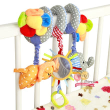 Load image into Gallery viewer, Baby Toys for Children 0-12 Months Plush Rattle Crib Spiral Hanging Mobile Infant Newborn Stroller Bed Animal Gift Happy Monkey