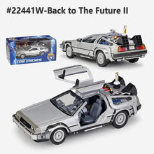 Load image into Gallery viewer, Welly 1:24 Diecast Alloy Model Car DMC-12 delorean back to the future Time Machine Metal Toy Car For Kid Toy Gift Collection