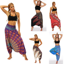 Load image into Gallery viewer, Harem Pants Women's Ladies Casual Summer Loose Trousers Штаны Female Baggy Boho Aladdin Print Casual Fashion Jumpsuit Pants 2021