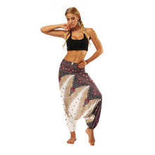 Load image into Gallery viewer, Harem Pants Women's Ladies Casual Summer Loose Trousers Штаны Female Baggy Boho Aladdin Print Casual Fashion Jumpsuit Pants 2021