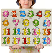 Load image into Gallery viewer, Montessori Wooden Puzzles Hand Grab Boards Toys Tangram Jigsaw Baby Educational Toys Cartoon Vehicle Animals Fruits 3D Puzzles