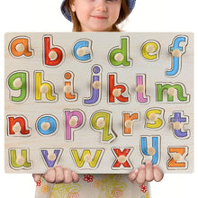 Load image into Gallery viewer, Montessori Wooden Puzzles Hand Grab Boards Toys Tangram Jigsaw Baby Educational Toys Cartoon Vehicle Animals Fruits 3D Puzzles
