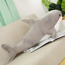 Load image into Gallery viewer, 15-140cm Giant Shark Plush Toy Soft Stuffed Speelgoed Animal Reading Pillow for Birthday Gifts Cushion Doll Gift For Children