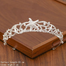 Load image into Gallery viewer, Bridal Tiara Hair Crown Wedding Hair Accessories For Women Silver Color Crown For Bridal Crowns And Tiara Women Accessories