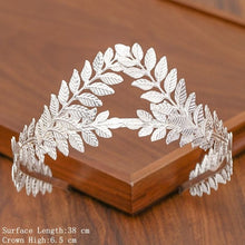 Load image into Gallery viewer, Bridal Tiara Hair Crown Wedding Hair Accessories For Women Silver Color Crown For Bridal Crowns And Tiara Women Accessories