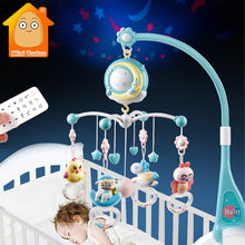 Load image into Gallery viewer, Baby Rattles Crib Mobiles Toy Holder Rotating Mobile Bed Bell Musical Box Projection 0-12 Months Newborn Infant Baby Boy Toys