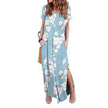 Load image into Gallery viewer, Sexy Women Dress Plus Size 5XL Summer 2020 Casual Short Sleeve Floral Maxi Dress For Women Long Dress Free Shipping Lady Dresses