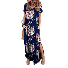 Load image into Gallery viewer, Sexy Women Dress Plus Size 5XL Summer 2020 Casual Short Sleeve Floral Maxi Dress For Women Long Dress Free Shipping Lady Dresses
