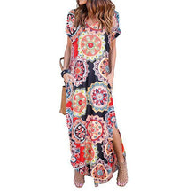 Load image into Gallery viewer, Sexy Women Dress Plus Size 5XL Summer 2020 Casual Short Sleeve Floral Maxi Dress For Women Long Dress Free Shipping Lady Dresses