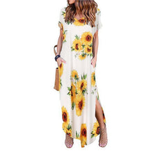 Load image into Gallery viewer, Sexy Women Dress Plus Size 5XL Summer 2020 Casual Short Sleeve Floral Maxi Dress For Women Long Dress Free Shipping Lady Dresses