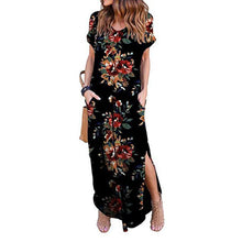Load image into Gallery viewer, Sexy Women Dress Plus Size 5XL Summer 2020 Casual Short Sleeve Floral Maxi Dress For Women Long Dress Free Shipping Lady Dresses