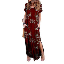 Load image into Gallery viewer, Sexy Women Dress Plus Size 5XL Summer 2020 Casual Short Sleeve Floral Maxi Dress For Women Long Dress Free Shipping Lady Dresses