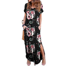 Load image into Gallery viewer, Sexy Women Dress Plus Size 5XL Summer 2020 Casual Short Sleeve Floral Maxi Dress For Women Long Dress Free Shipping Lady Dresses
