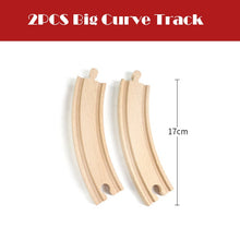 Load image into Gallery viewer, New All Kinds Wooden Track Parts Beech Wooden Railway Train Track Toy Accessories Fit Biro All Brands Wood Tracks Toys for Kids