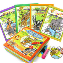 Load image into Gallery viewer, Magic Water Drawing Books Coloring Books Doodle & Magic Pen Painting Drawing Board Children DIY Painting Toys Birthday Gifts