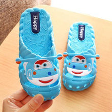 Load image into Gallery viewer, 2-8y Kids Slippers Summer Boys Girls Flip Flops Shoes Cartoon Flat Soft Bottom Hollow Breathable Antiskid Children's Footwear