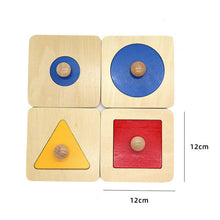 Load image into Gallery viewer, Kids Wooden Puzzles Toys Memory Match Stick Chess Game Fun Puzzle Board Game Educational Color Cognitive Geometric shape Toys