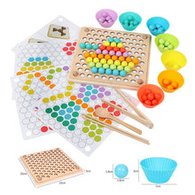 Load image into Gallery viewer, Kids Wooden Puzzles Toys Memory Match Stick Chess Game Fun Puzzle Board Game Educational Color Cognitive Geometric shape Toys