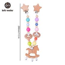 Load image into Gallery viewer, Wood Teether Baby Bed Hanging Rattles Toy Make Noise Bird Elephant Shape Crochet Beads Bracelet Pram Clip Baby Rattle