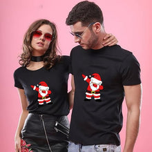 Load image into Gallery viewer, Couple T-shirt Summer Couple LOVE Printed Clothes Couple Tshirt Christmas Casual Cotton Short Sleeve Tees Brand Loose Couple Top