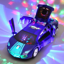 Load image into Gallery viewer, Electric dancing deformation rotating universal police car toy car boy toy child kid girl car Christmas birthday gift