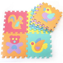 Load image into Gallery viewer, 10Pcs/set  30*30cm Number Animal Pattern Baby Play Mat Puzzle Toys For Kids Children EVA Foam Yoga Crawling Mats Floor Tapete
