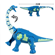 Load image into Gallery viewer, 8pcs/lot Jurassic Dino world Tyrannosaurus Rex Wyvern Velociraptor Stegosaurus Building Kits Bolcks Dinosaur figures Raptor Toy