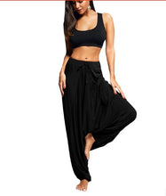 Load image into Gallery viewer, Casual Women's Harem Pants Drop Crotch Baggy Wide Leg Thai Hippy Boho Loose Aladdin Women Trousers mujer pantalones