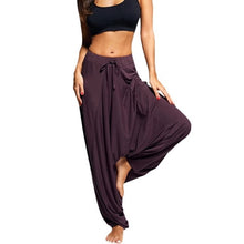 Load image into Gallery viewer, Casual Women's Harem Pants Drop Crotch Baggy Wide Leg Thai Hippy Boho Loose Aladdin Women Trousers mujer pantalones